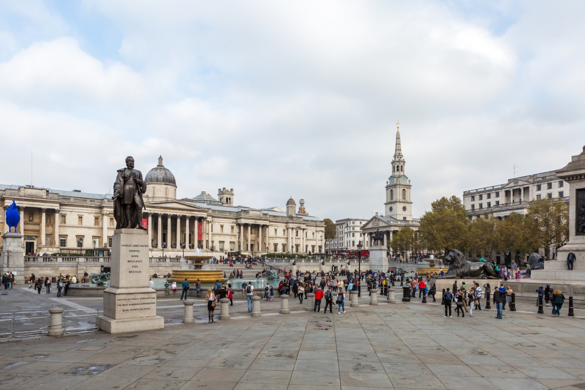 位於特拉法加廣場西北角的第四基座為全球最知名的公共藝術委託計劃之一。