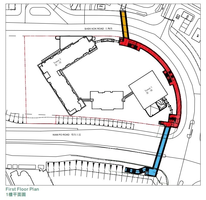 據樓書資料,海茵莊園屋苑將建兩條行人天橋,其中一條連接日出康城。九建又提到,就發展項目地契規定興建的兩條行人天橋,仍未能與政府部門落實施工方案和日期,現正與地政總署商討解決辦法,適時會向買家交代進度。