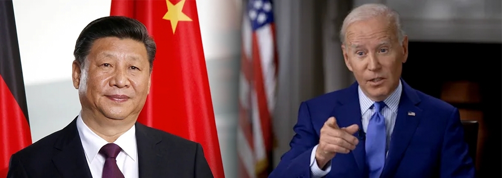 拜登聲稱今年初他致電中國國家主席習近平時,曾警告對方若違反西方對俄羅斯實行的制裁措施,美國可能因此停止向中國投資。
