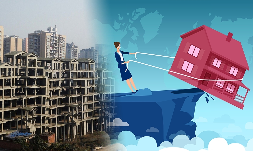 爛尾樓斷供潮困擾內地樓市。