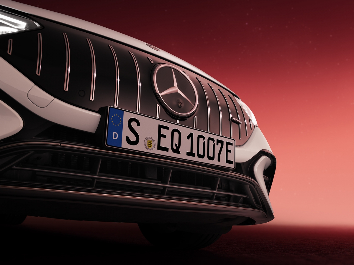 AMG專用Black Panel 鬼面罩、鍍鉻垂直線、平治星形標誌