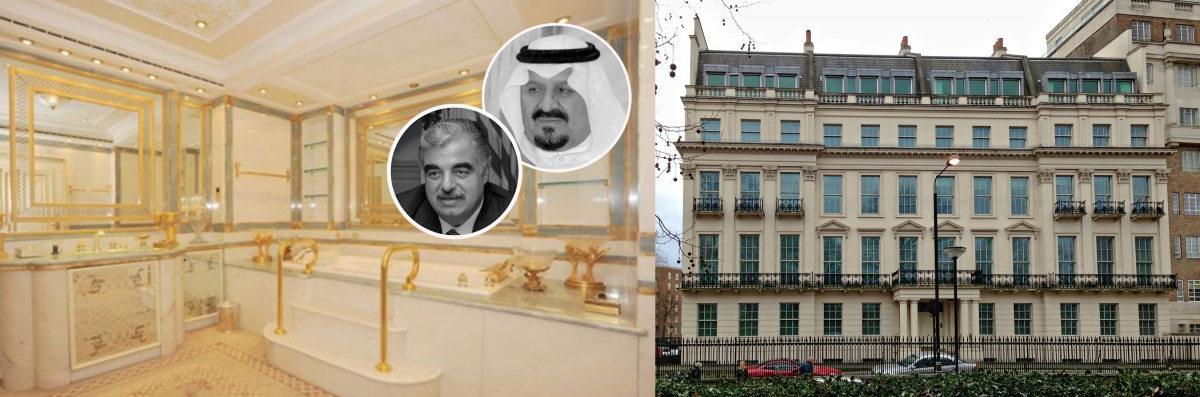 倫敦最貴的大宅「2-8a Rutland Gate」其中兩名前業主包括沙特王儲蘇爾坦(右)及黎巴嫩前總理哈里里(左)均已離世。