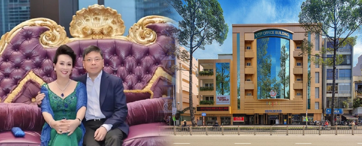 越南富豪張美蘭（左）與丈夫朱立基（右），據報在港擁價值近160億元的物業。