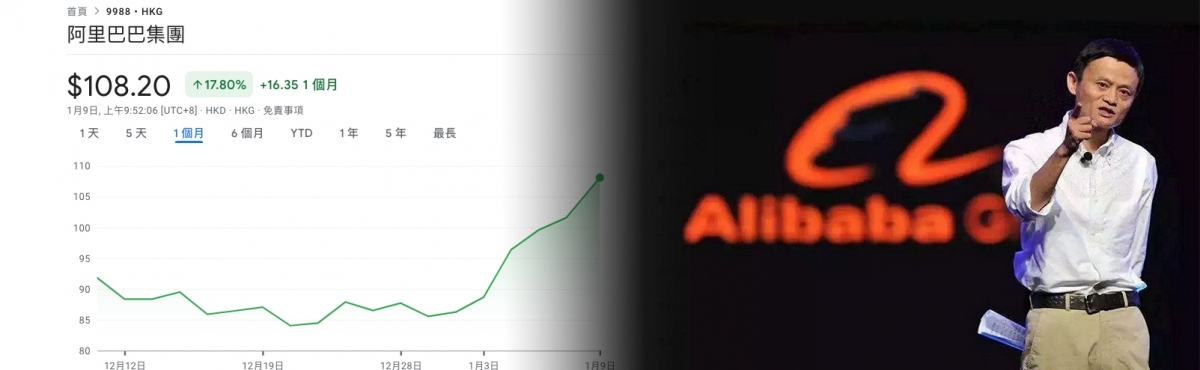 螞蟻獲放生,阿里股價近日連升6天。