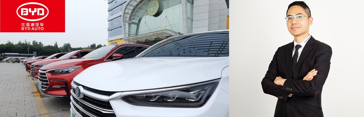 分析師聶振邦認為電動車股如比亞迪現價較值博。