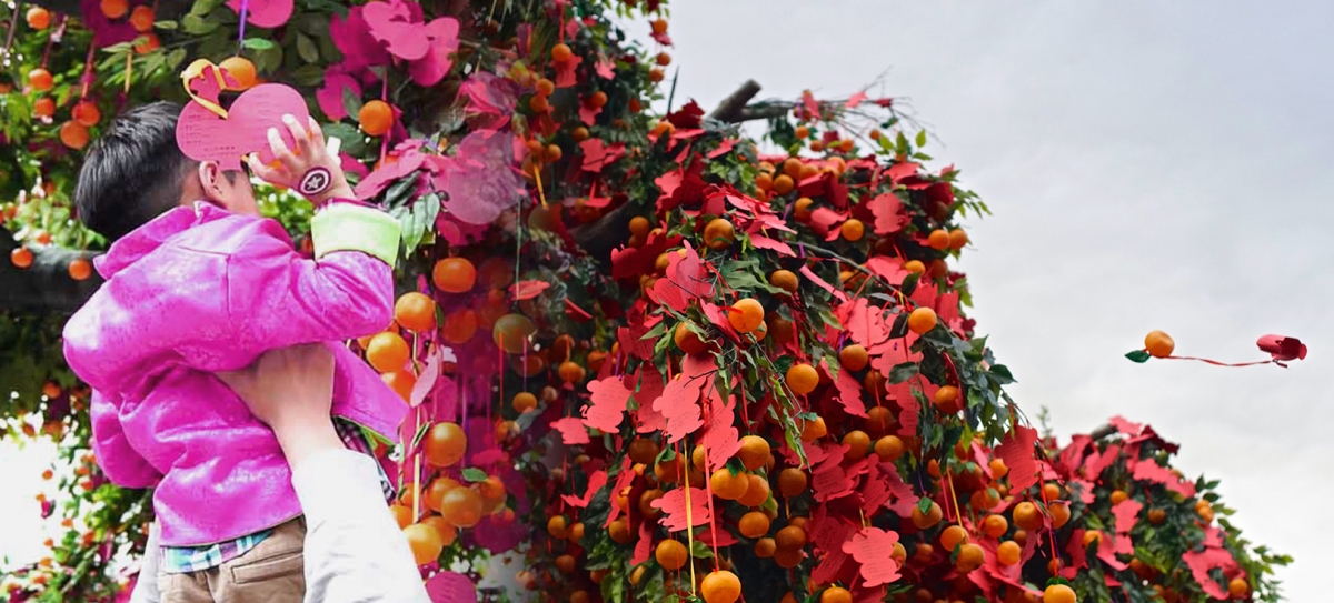 過去兩年因疫情反覆而需停辦的林村許願節於年初一至十五期間復辦。