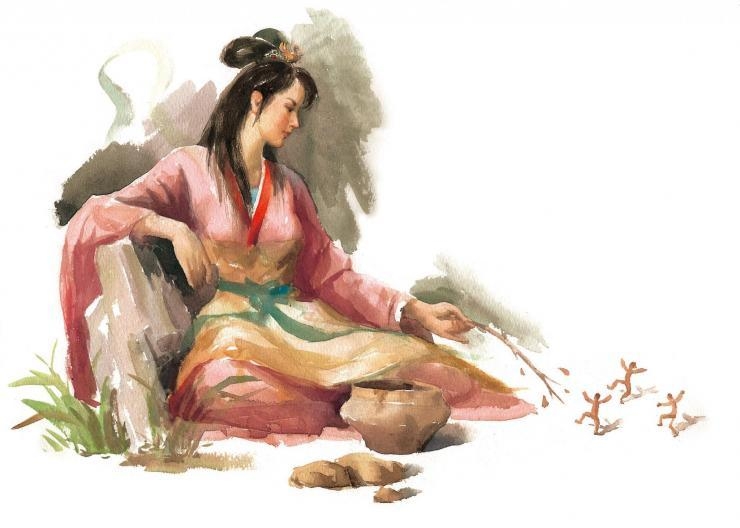 民間傳聞女媧在正月前6日造出了各種動物,第7日才造出人,於是正月初七也被稱作人日,意指人類的生日。