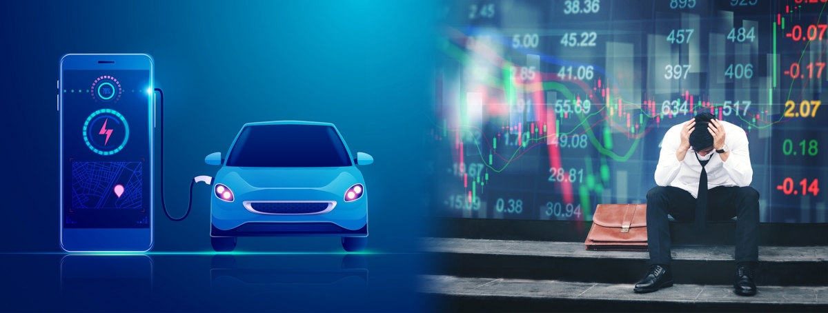 不少中資電動車股大瀉,令投資者損失慘重。