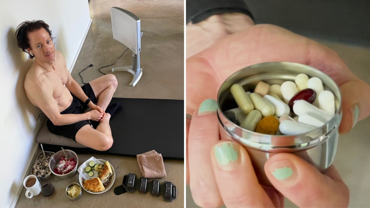 Johnson每日早上5點起床後就要服用20多種補充劑