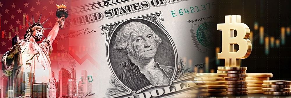 美國主權風險增加,近日不少資金改為買比特幣。