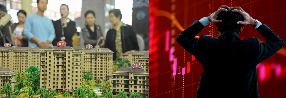 內房股今日全面下跌。