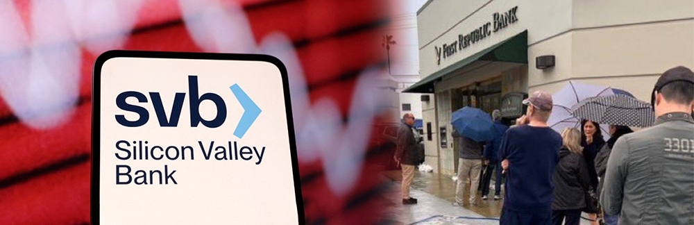 矽谷銀行倒閉引發信心危機，第一共和銀行周日有存戶擬通宵排隊取回存款。