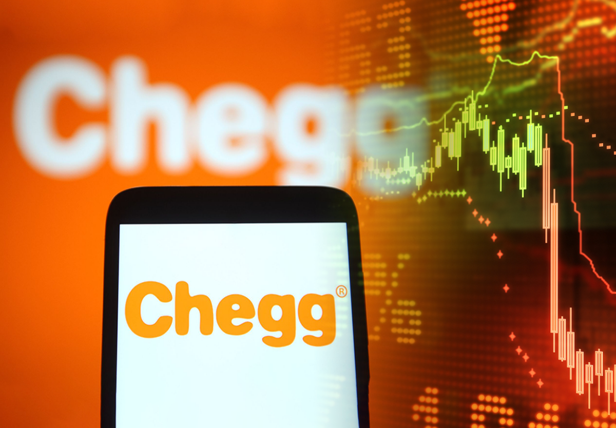 Chegg股價昨暴跌近5成。