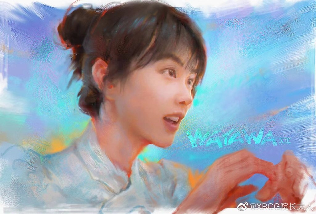 粉絲為「挖呀挖老師」畫圖。