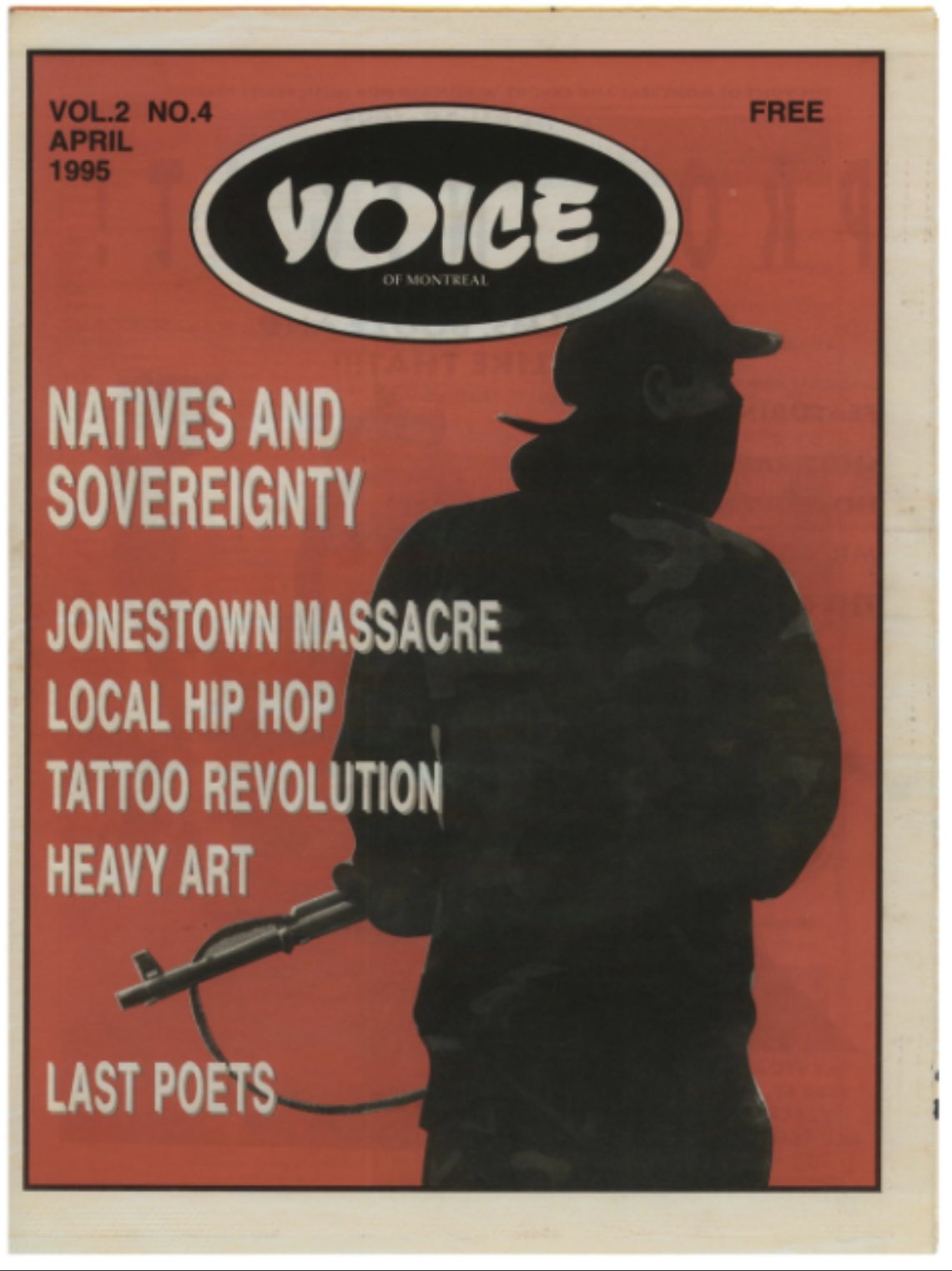 Vice Media早期出版的的娛樂文化雜誌,《滿地可之聲》(Voice of Montreal)。