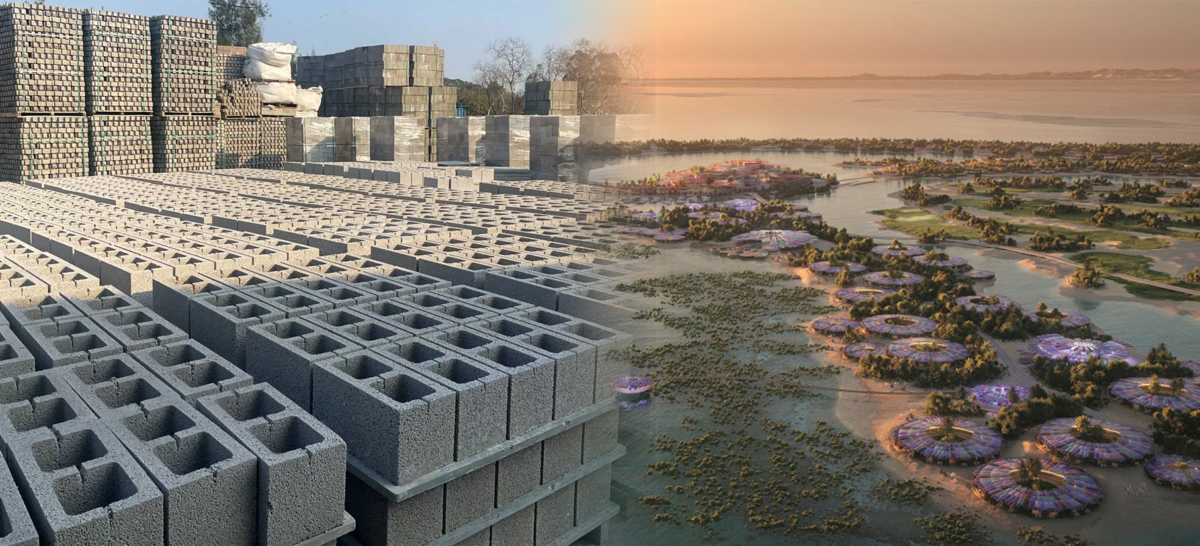 Partanna公司以海水化淡製造的吸碳水泥,計劃用於沙地阿拉伯的「紅海」(Red Sea Global)旅遊開發計畫。