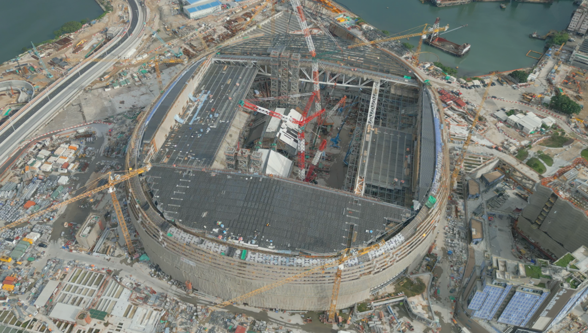 啟德體育園預料明年下半年落成，未來體育盛事於維港景色伴隨下的景觀，也為這社區獨有