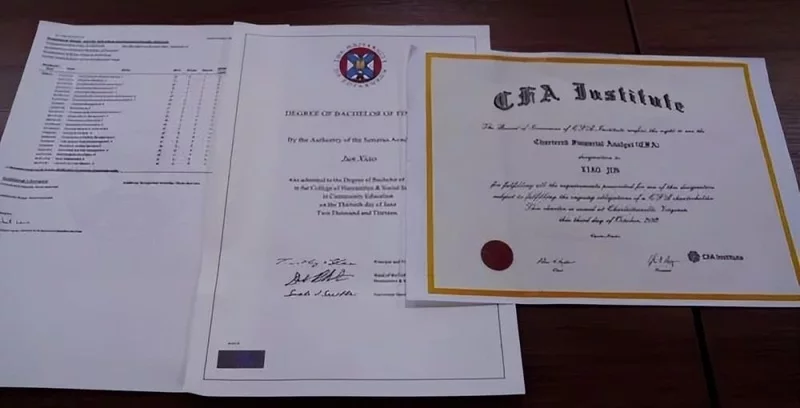 騙薪集團所偽造的外國名校畢業證書，及優質客戶名單。