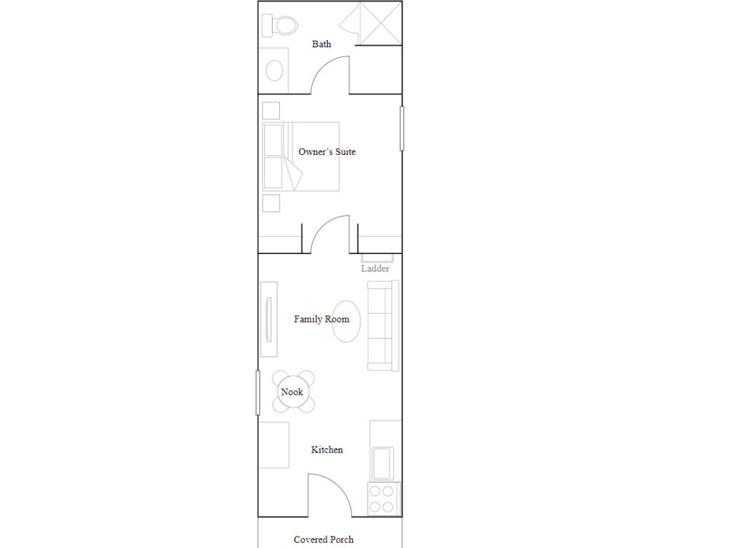 Cooley房型平面圖。