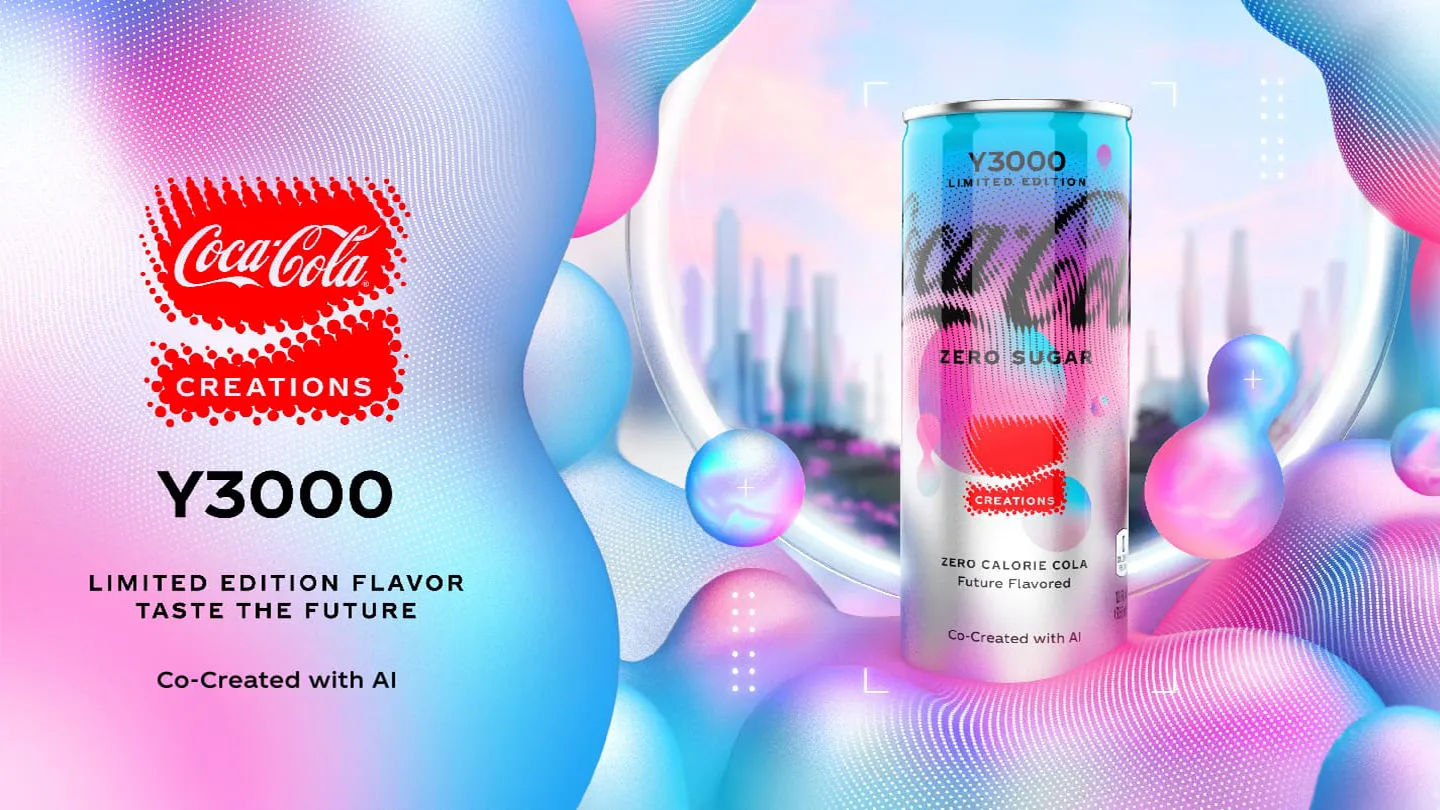可口可樂(Coca-Cola)推出號稱利用AI驅動的飲料「Y3000」。