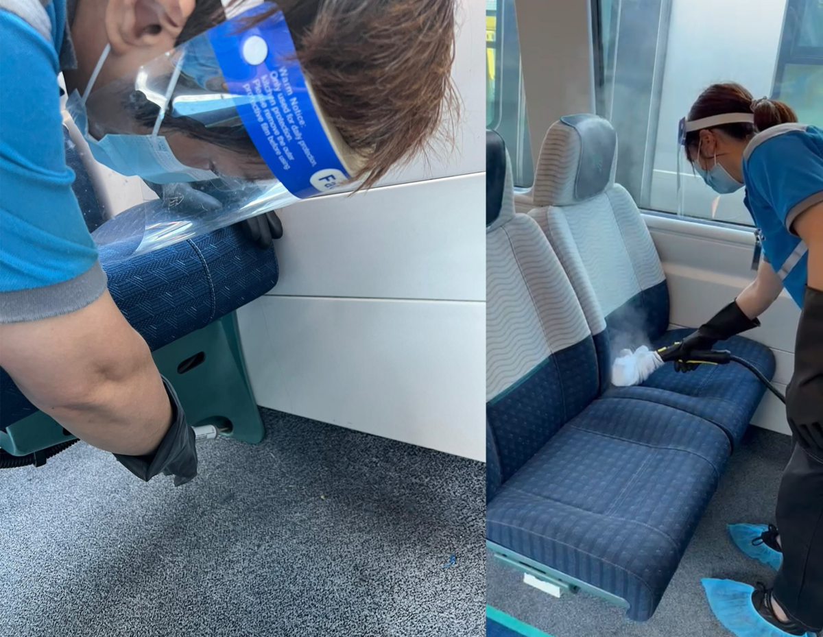 為防範床蝨，港鐵已全面加強清潔消毒港鐵車廂。
