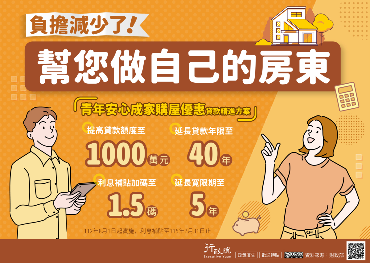 台灣政府疑為選舉力谷樓市,為上車一族提供3年超低息樓按。