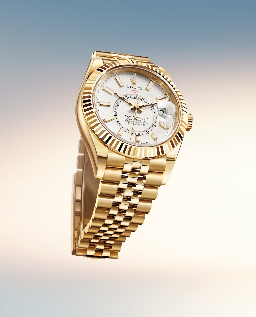 Rolex Oyster Perpetual Sky-Dweller腕錶,42mm,18K黃金款