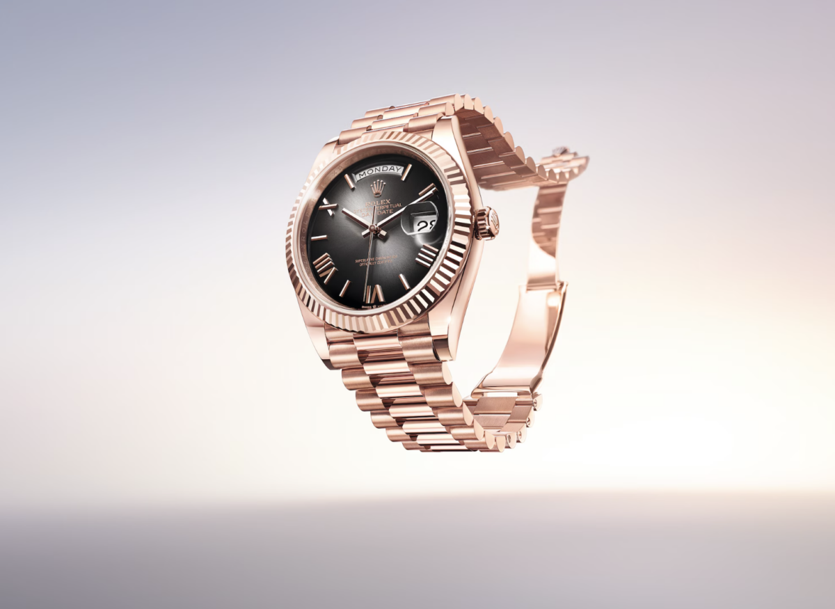 Day-Date 40 18K永恆玫瑰金款漸變面盤