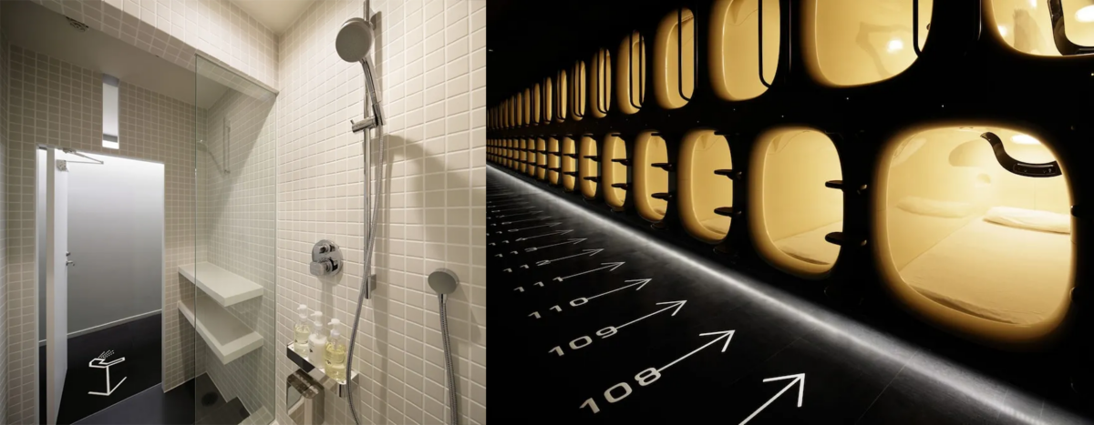 成田機場膠囊酒店，若使用9小時來小睡及淋浴只需200多元。（BusinessFocus）