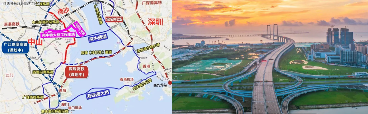 深中通道令港人往中山車程大減1小時。(BusinessFocus)