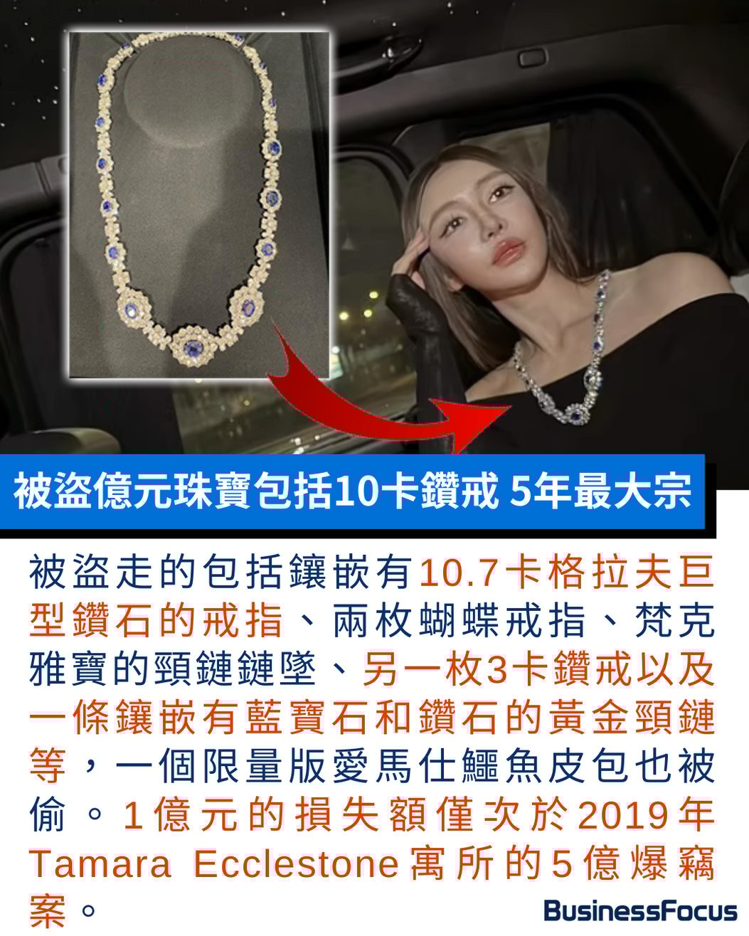 錢財不可露眼！】疑IG炫富相片惹禍英國豪宅惹賊爆竊香港女網紅Shafira失億元珠寶與夫懸紅1500萬捉賊