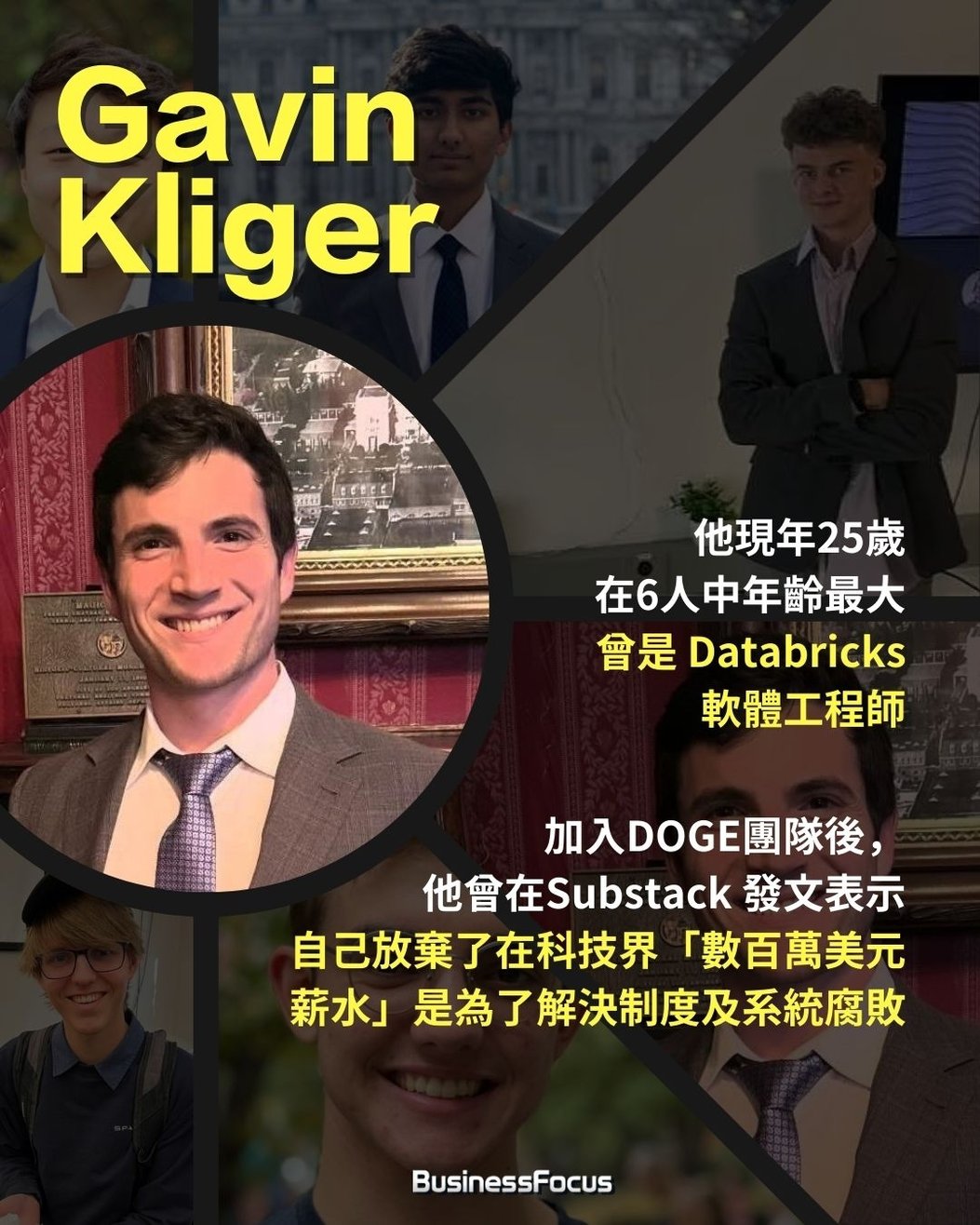 Gen Z重塑白宮？馬斯克DOGE 6人團隊最年輕僅19歲