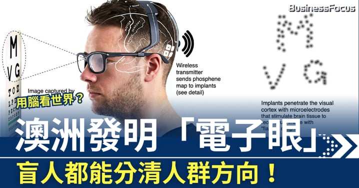 用腦看世界? 澳洲發明電子眼 盲人都能分清人群方向