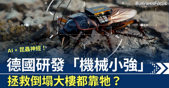AI + 昆蟲神經 德國研發「機械小強」 拯救倒塌大樓靠牠?