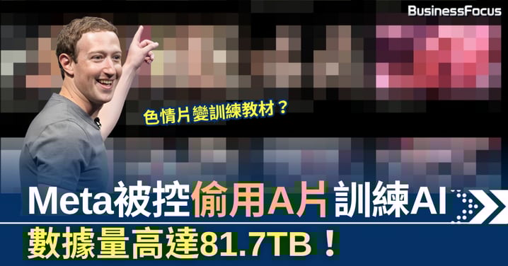 Meta又出事? 被控偷用A片訓練AI 數據量高達81.7TB