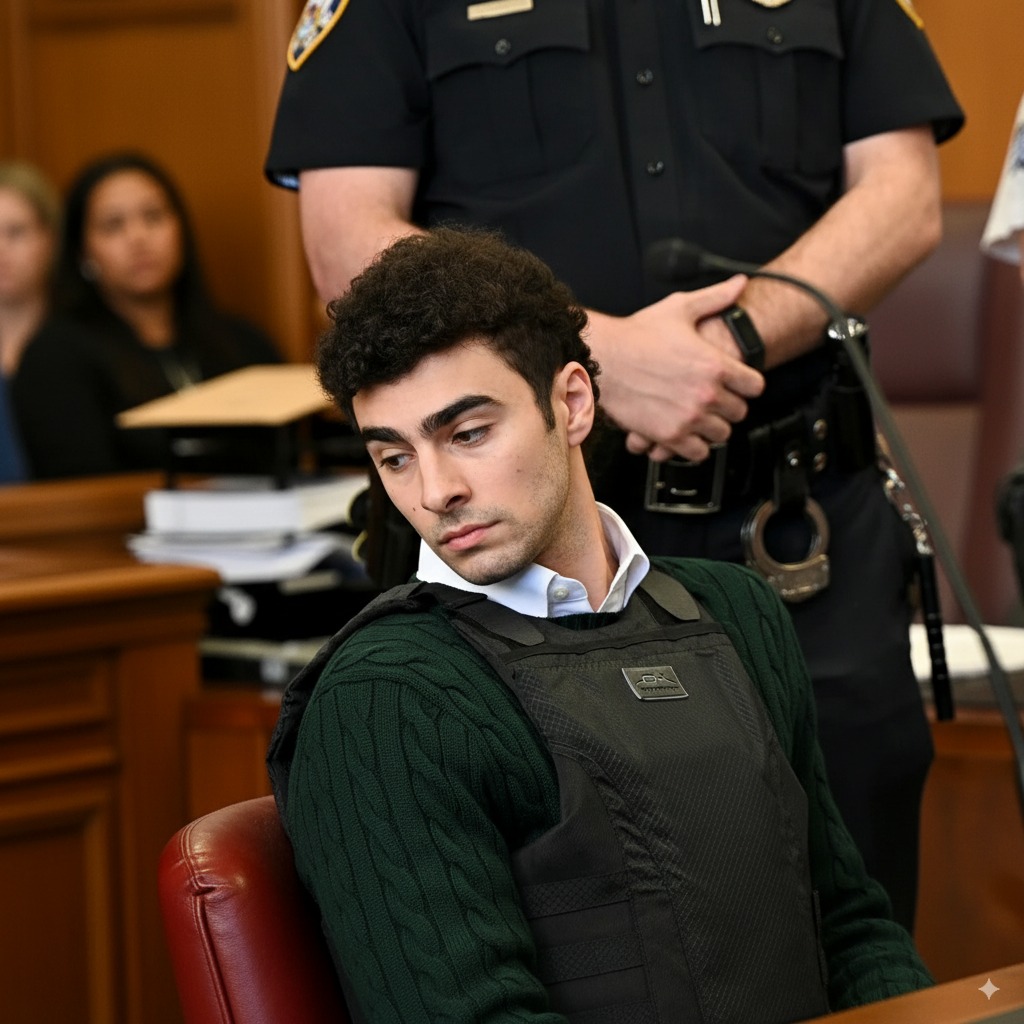 涉嫌槍殺保險公司高層的曼吉昂。