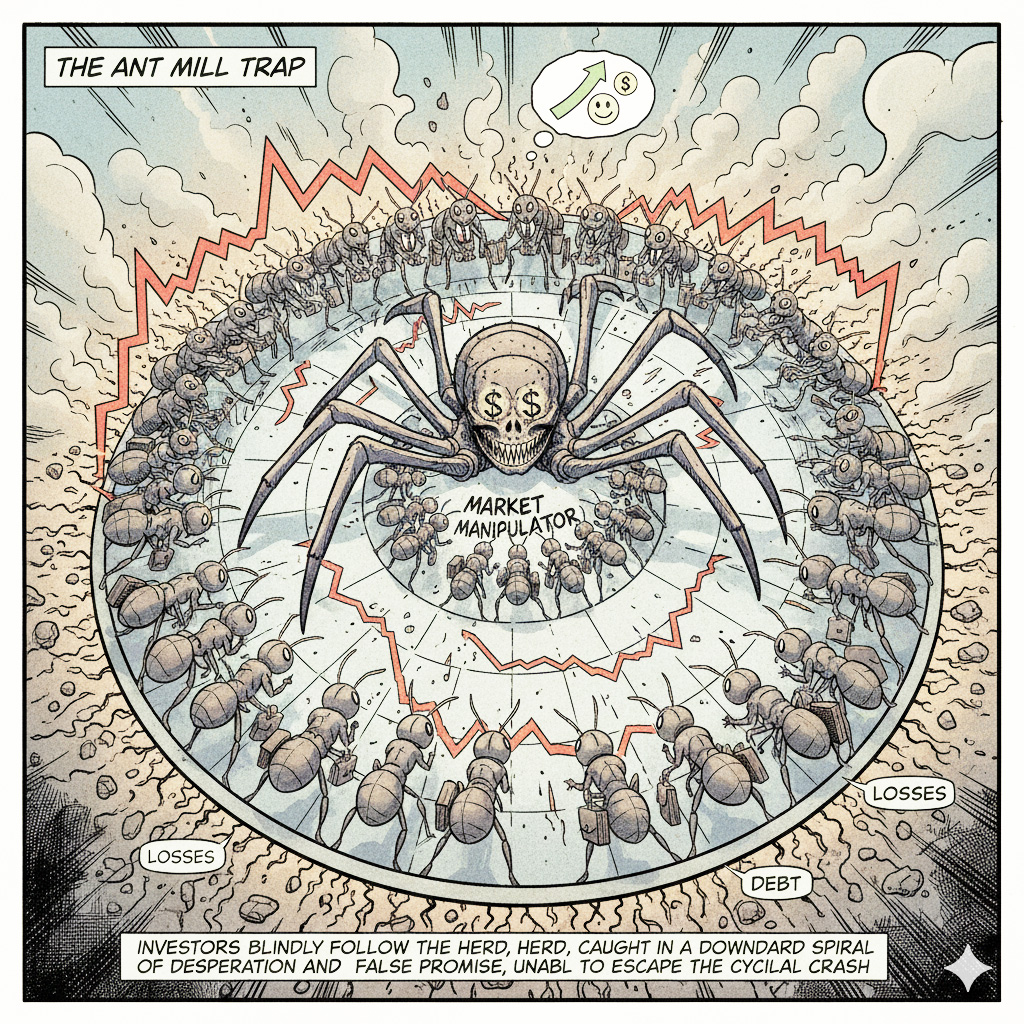 AI炒風瘋狂投資者漸失座標散戶或陷螞蟻死亡螺旋終力竭而亡?