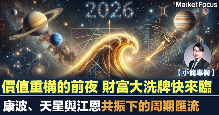 【小龍專欄】價值重構的前夜 財富大洗牌快來臨 康波、天星與江恩共振下的周期匯流