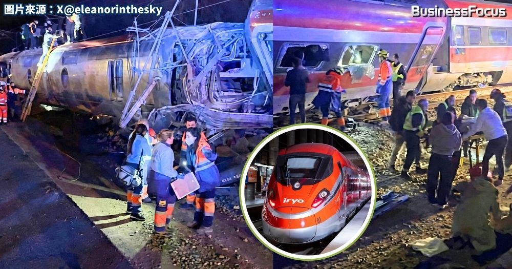 西班牙高鐵列車出軌相撞意外釀至少40人死亡。
