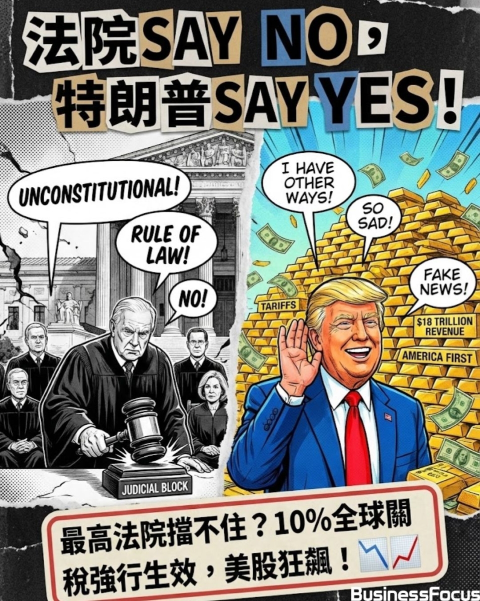 特朗普總統無視法院判決，再增加全球關稅。