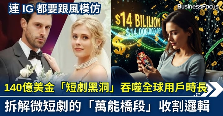 【IG、TikTok 流量生死戰】140億美金「短劇黑洞」吞噬全球用戶時長 連社交巨頭都要跟風模仿