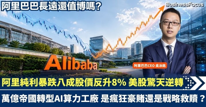 阿里純利暴跌八成股價反升8%？美股BABA演繹驚天逆轉！萬億電商帝國轉型AI「算力工廠」是瘋狂豪賭還是戰略救贖？長遠還值博嗎？