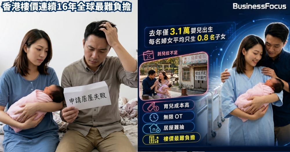 香港生育率為何跌至全球最低？