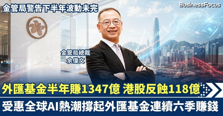外匯基金半年賺1347億 港股拖後腿：AI熱錢撐起連賺六季 風險警示隨之而來？拆解外匯基金賺錢之道