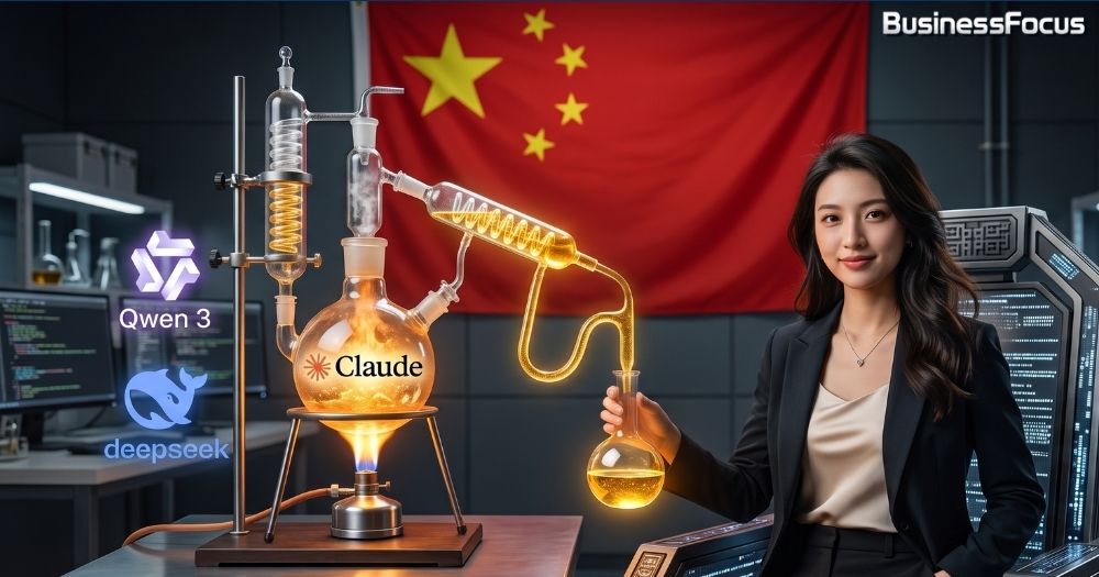 中企曾靠蒸餾非法抄襲美國AI大模型，但中國政府近日突反過來要求中企，要禁止先進AI模型出口。