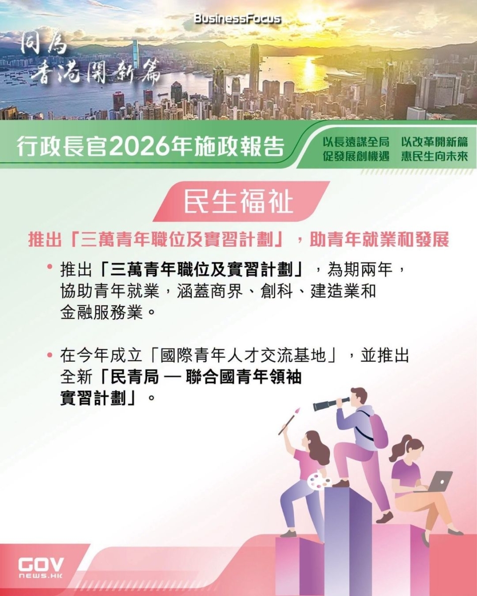 特首施政報告惠民措施懶人包圖輯