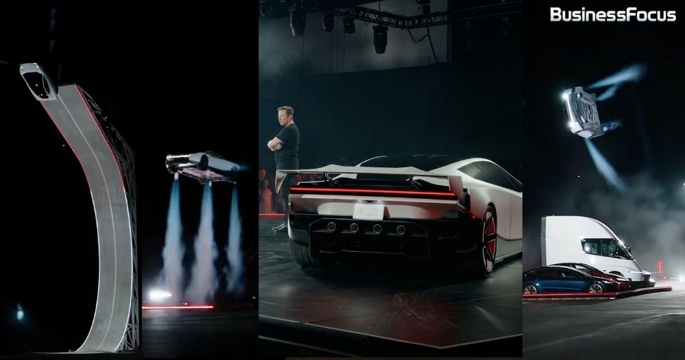 Tesla最新發布的Roadster跑車真的可以「飛天」！