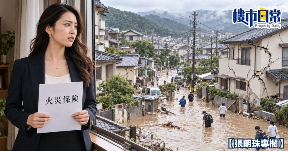 在日本置業，建議一定要買保險，因當地時有地震及水災。