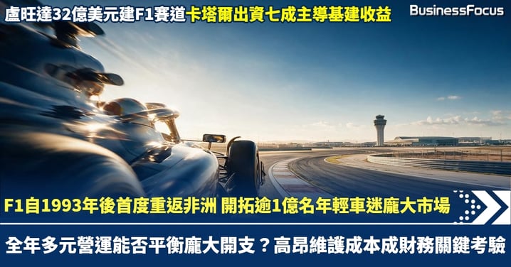 一級方程式重返非洲布蓋塞拉 盧旺達巨額賽道基建背後的商業與財務算盤
