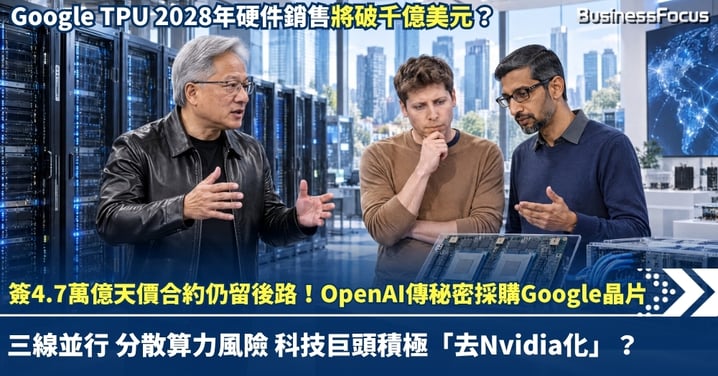 簽4.7萬億天價合約仍留後路！OpenAI傳秘密採購Google晶片，拆解科技巨頭「去Nvidia化」算盤